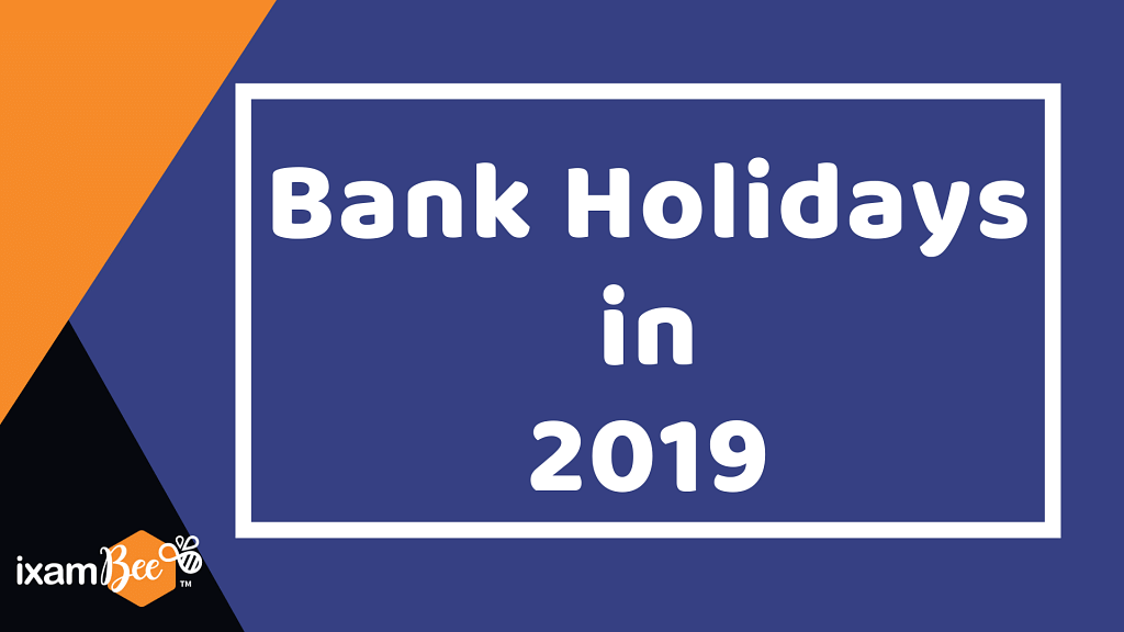 Bank Holidays in 2019