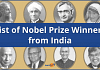 List of Nobel Prize Winners from India. Trivia and More.