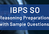 IBPS SO reasoning