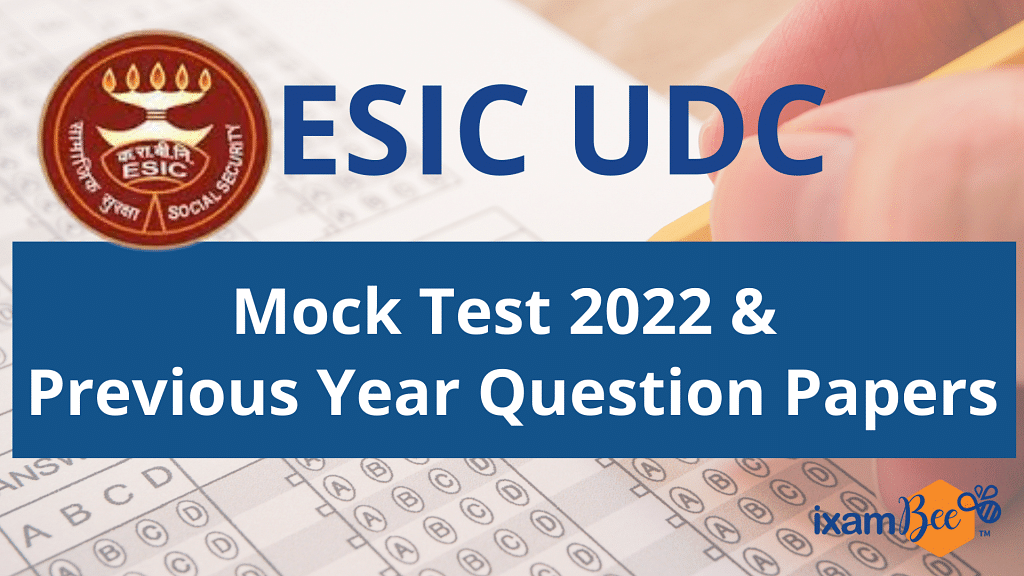 ESIC UDC Mock Test 2022