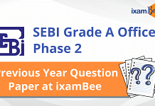 SEBI Grade A Officer Phase 2 Previous Year Paper