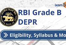 RBI Grade B DEPR