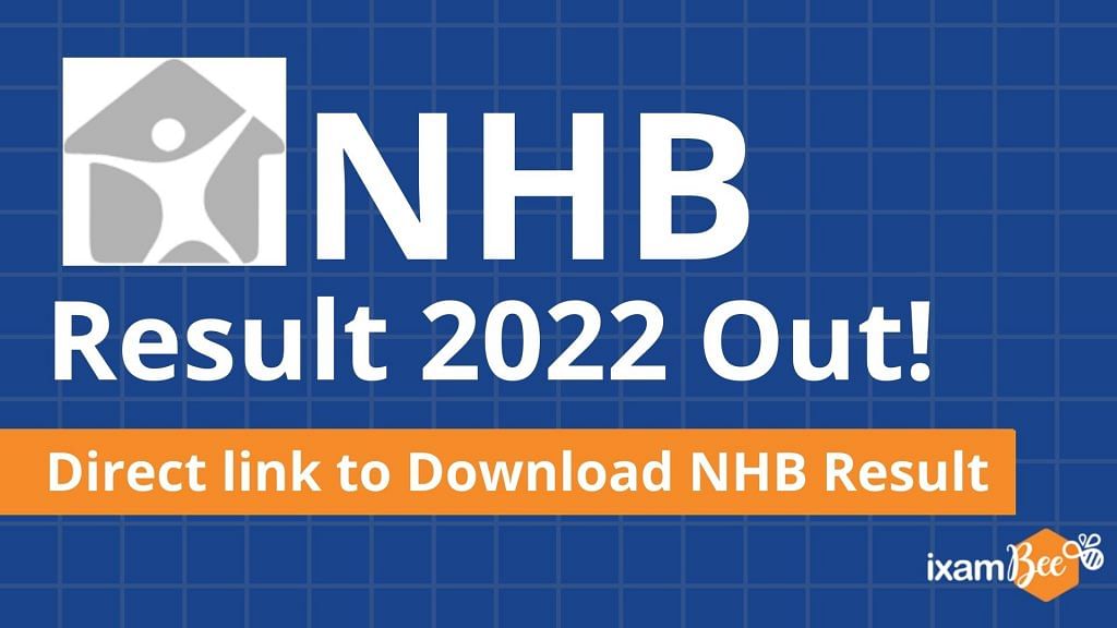 NHB Result 2022 Out! Direct Link to Download NHB Result