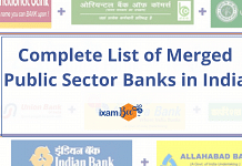 List of Merged Public Sector Banks in India