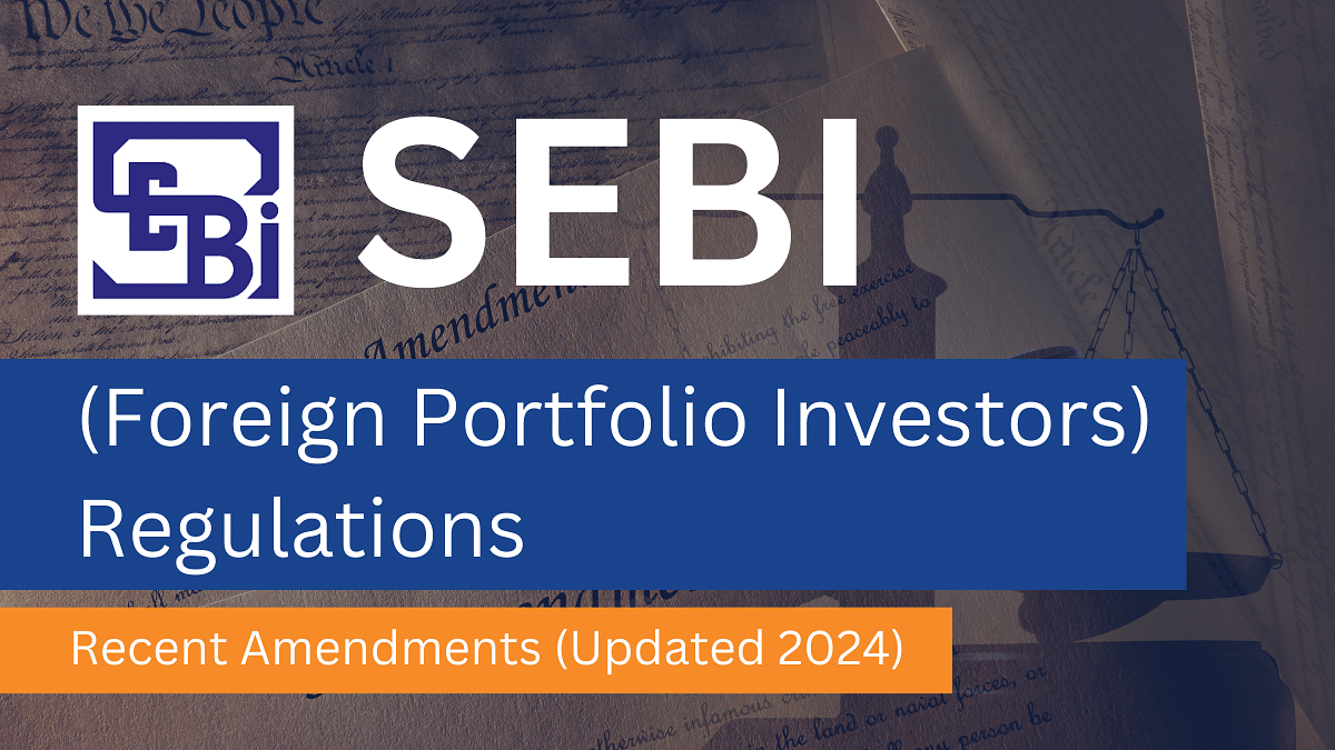 SEBI FPI Regulation Amendments 2023